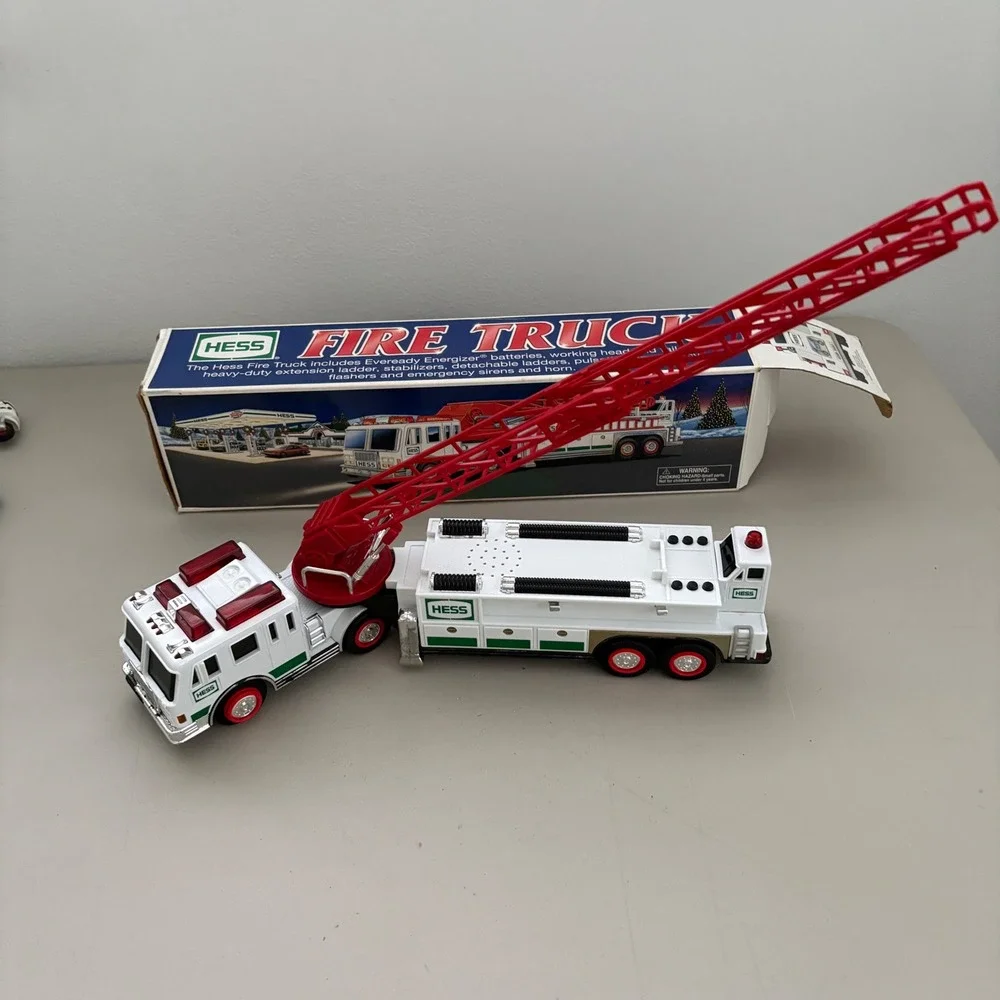 VTG Hess Toy Truck Lot 1992-2003 Rescue Fire Truck Airplane Racecars with Boxes